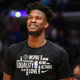 Jimmy Butler smiling on the basketball court